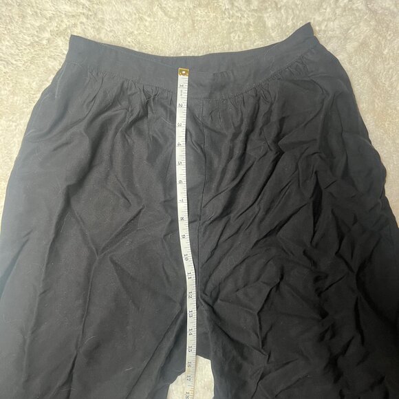 Anthropologie‎ Eyelet Wide Leg Black Cropped Pants – Women’s Size 2 NWT - Picture 6 of 7